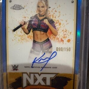 WWE NXT Trading Card - Purple and Black